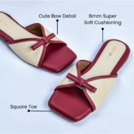 Berry Beige Flats - Image 4