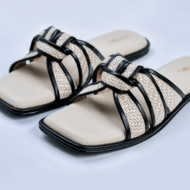 Charcoal Black Jute Flats - Image 2