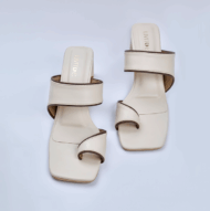 Ivory Asymmetrical Heels - Image 2