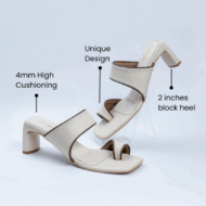 Ivory Asymmetrical Heels - Image 4