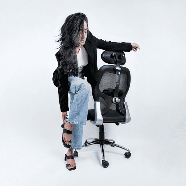 Ash Black Asymmetrical Heels - Image 3